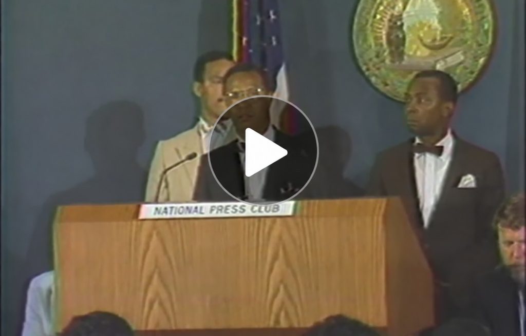 Minister Louis Farrkahan Press Conference July 30, 1984